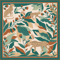 Jessie Zhao New York 25" Double Sided Silk Scarf of Green Wonderland
