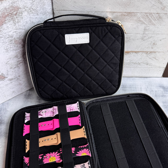 Jet Set Black Plush & Pretty Fancy Band Storage Case