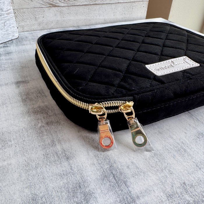 Jet Set Black Plush & Pretty Fancy Band Storage Case