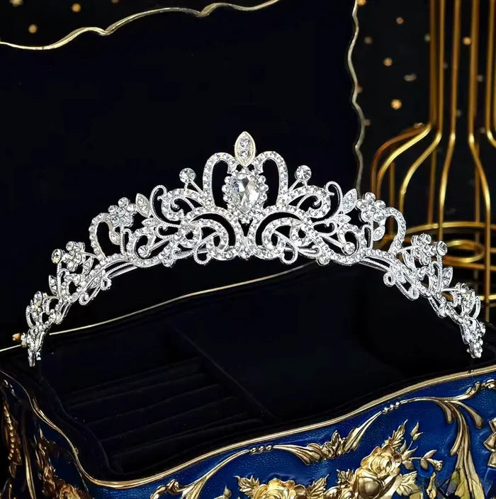 Wedding Hair Accessories - Bridal Crystal Tiara More Colors