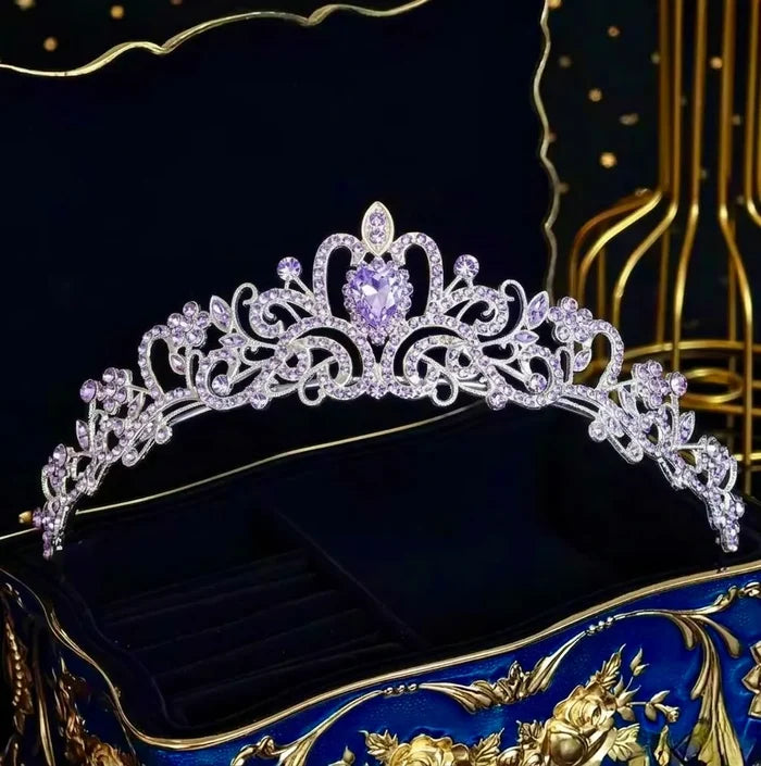 Wedding Hair Accessories - Bridal Crystal Tiara More Colors