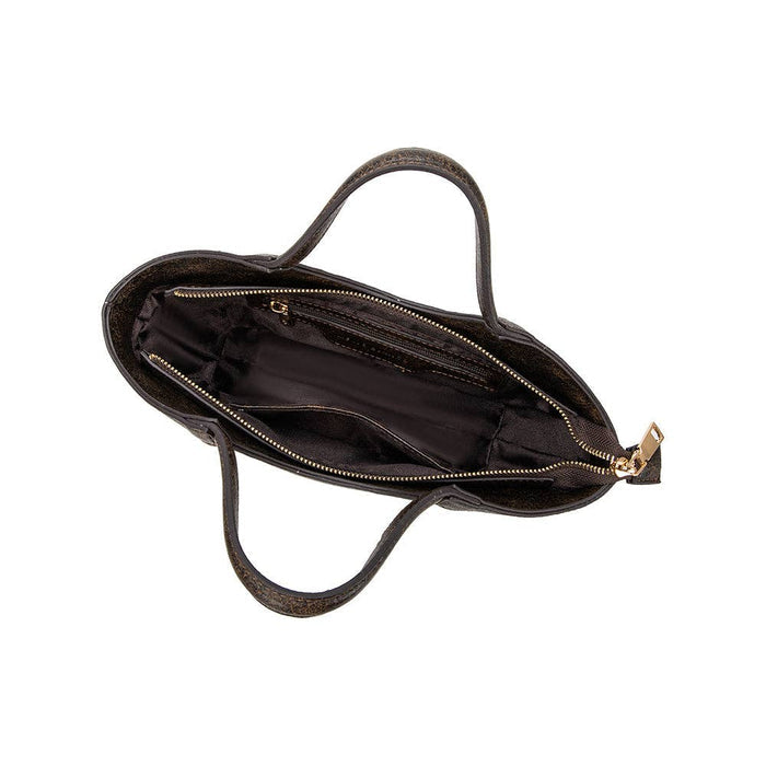 Kaylee Espresso Recycled Vegan Top Handle Bag