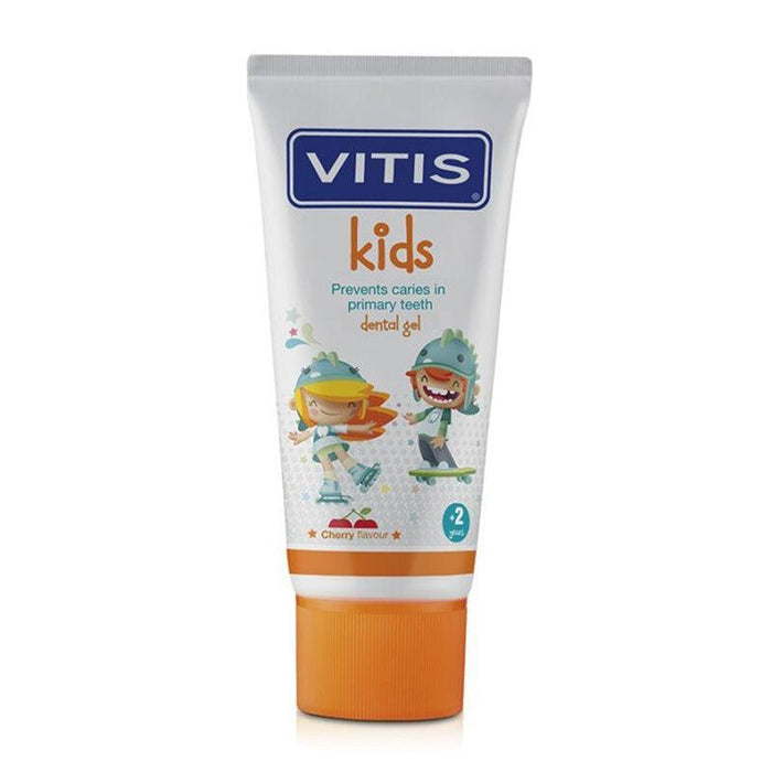 Vitis Kids Dental Gel Toothpaste Cherry - 50ml - Waha Lifestyle