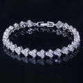 Wedding Jewelry - Cubic Zirconia Bracelets - Available in Silver, Yellow Gold and Rose Gold