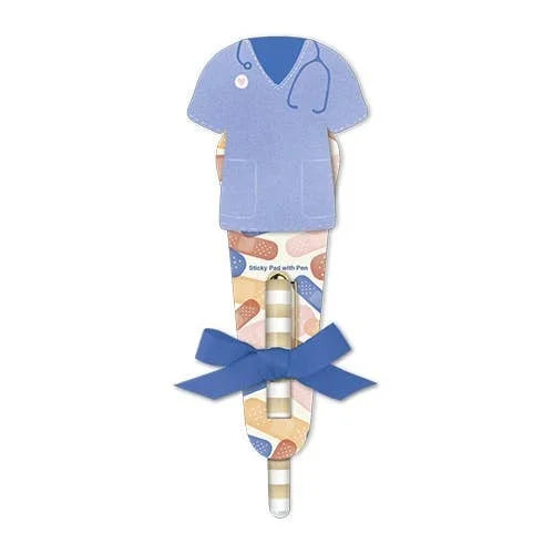 LADYJAYNE Sticky Notepad & Pen - Scrubs