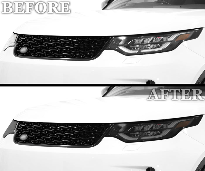 Full Headlight Taillight Precut Smoked PPF Tint Kit Film Overlay Fits Land Rover Discovery 2017 - 2024 - Bogar Tech Designs