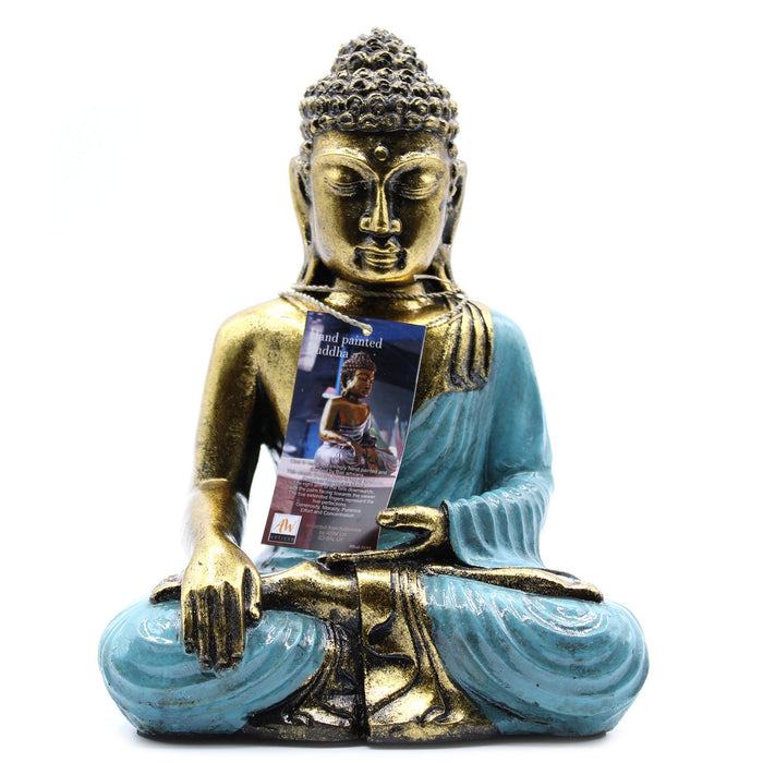 Large Teal & Gold Buddha