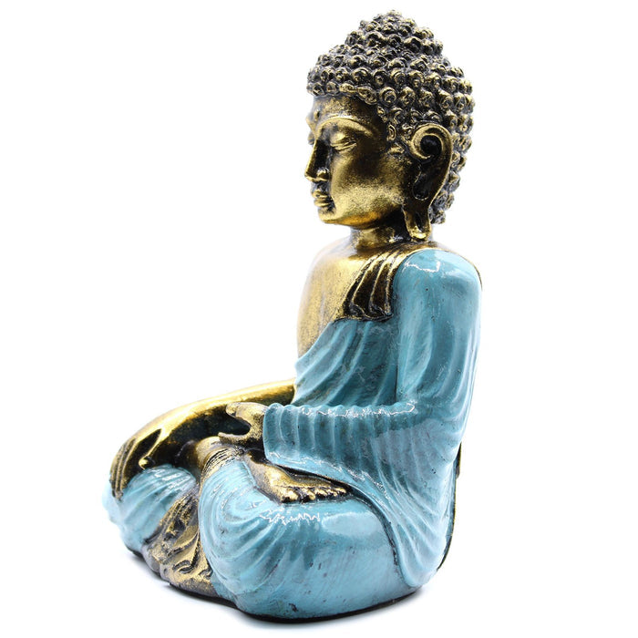 Large Teal & Gold Buddha