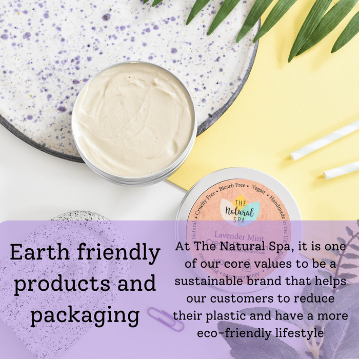 lavender mint cream deodorant, plastic-free, vegan, hydrating and moisturising, self-care
