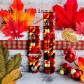 Leaf It to Plaid Print Silicone Band For Samsung Watch