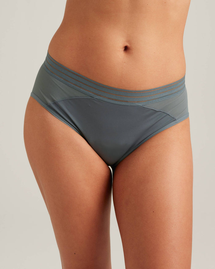 Saalt Super / XS / Blue Rain Leakproof Mesh Hipster