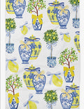Lemon Chinoiserie Citrus Summer Fruit Kitchen Towel