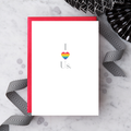 LG06 - "I Love Us - Rainbow Heart" Greeting Card