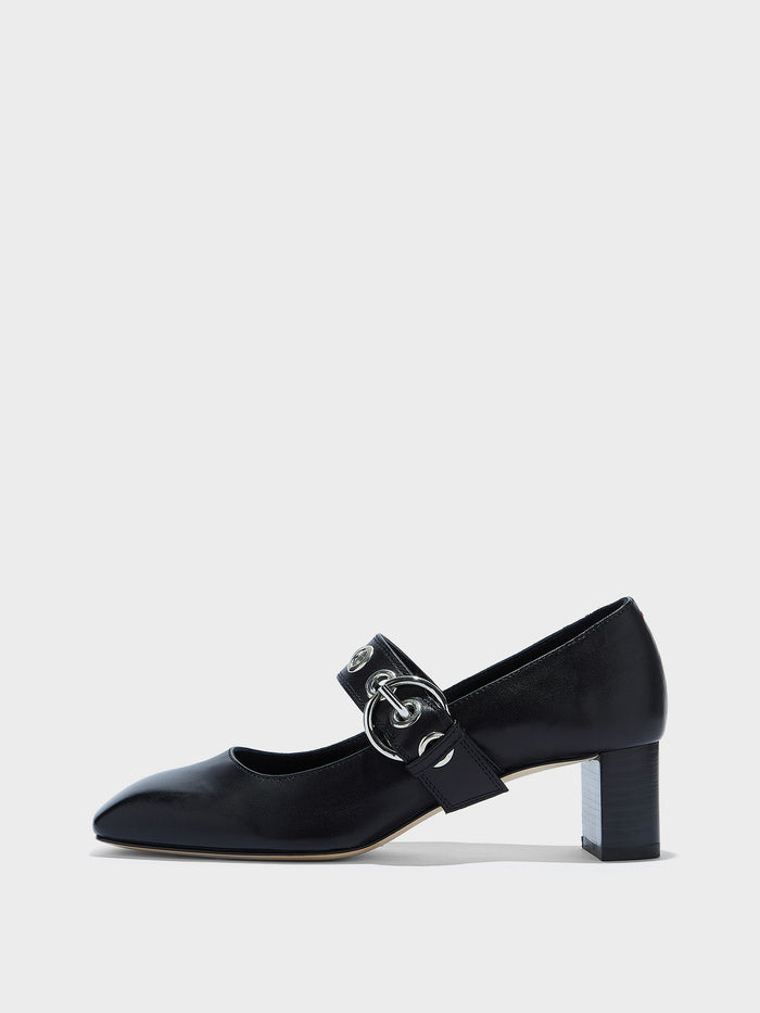 Lina Eyelet Mary-Jane Pumps