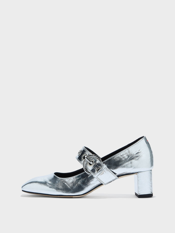 Lina Eyelet Mary-Jane Pumps