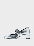 Lina Eyelet Mary-Jane Pumps