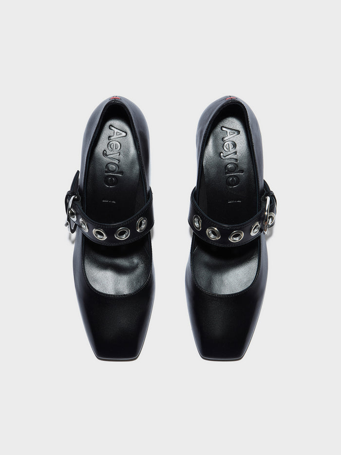 Lina Eyelet Mary-Jane Pumps