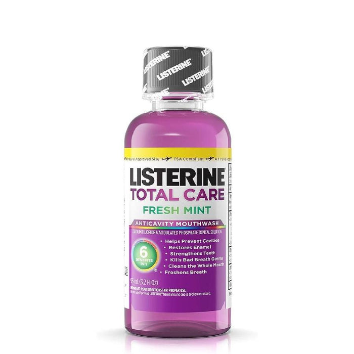 Listerine Fresh Mint Mouthwash 3.2 oz - 24 Pack