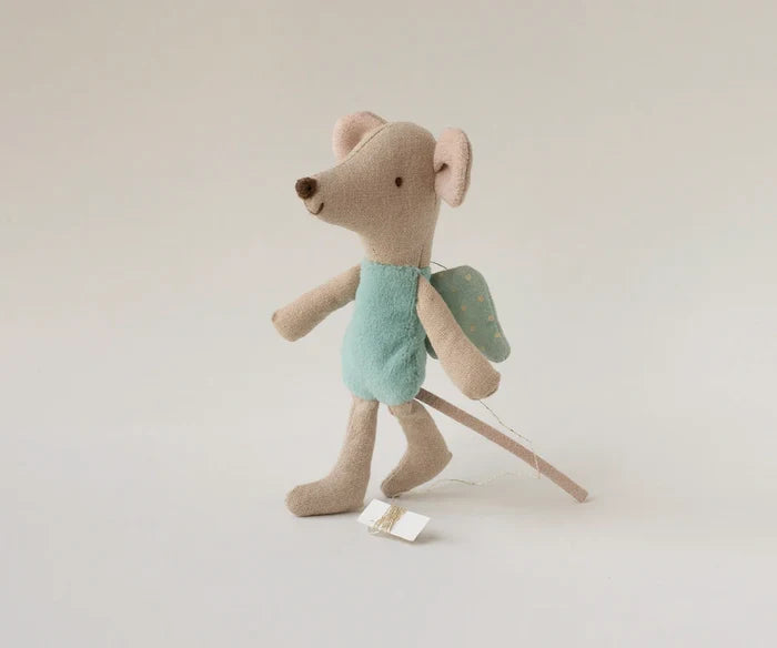 Maileg - Little Brother Mouse - Fairy - Mint - W/String