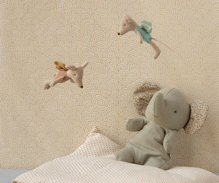 Maileg - Little Brother Mouse - Fairy - Mint - Lifestyle Cut 1