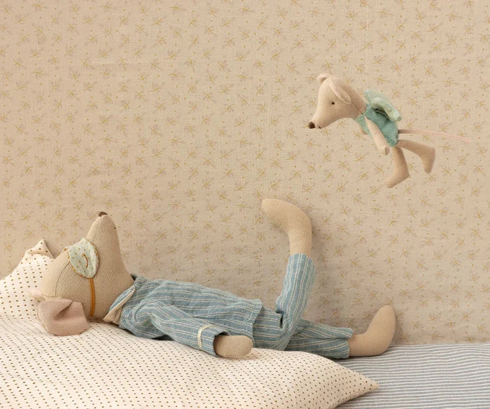 Maileg - Little Brother Mouse - Fairy - Mint - Lifestyle Cut 2
