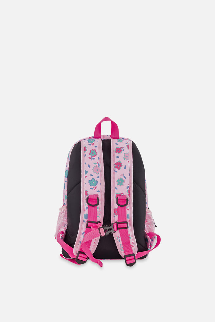 Little Kids Backpack Pink Printed Flowers-1
