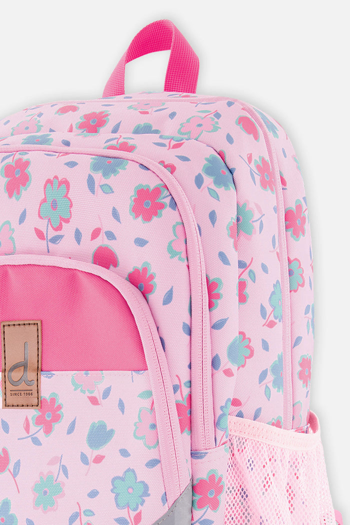 Little Kids Backpack Pink Printed Flowers-2