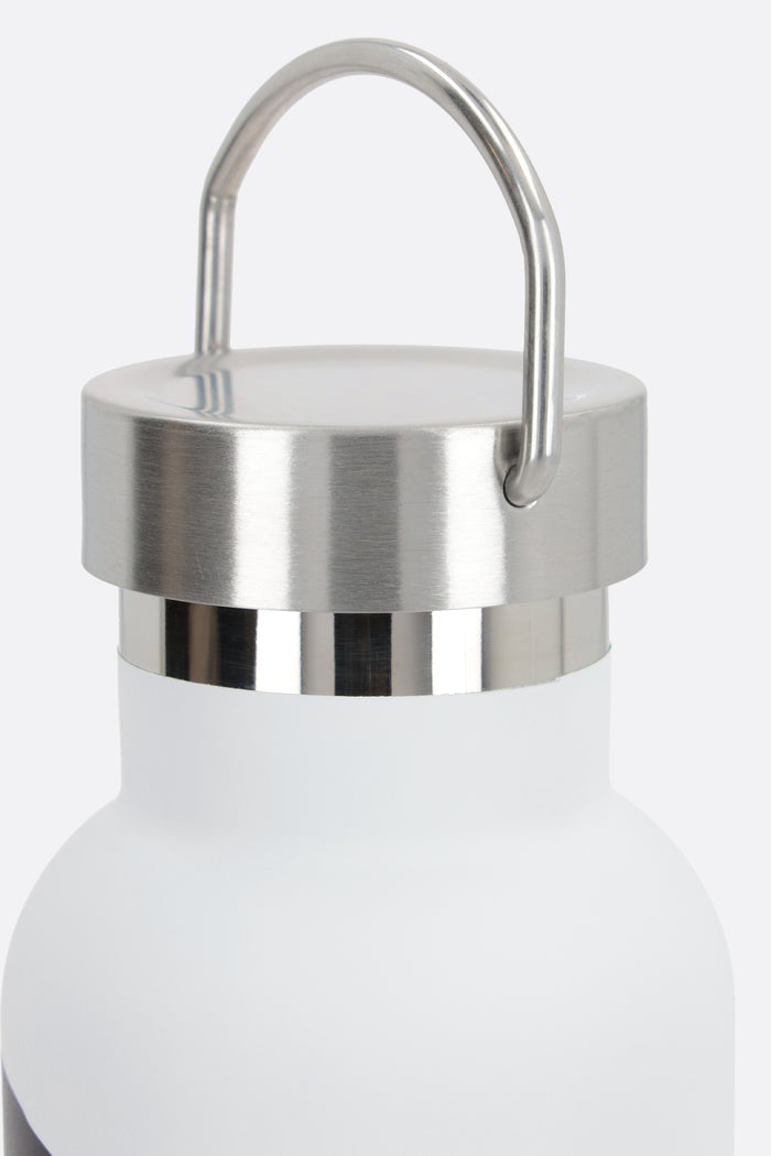 logo print stainless steel water bottle