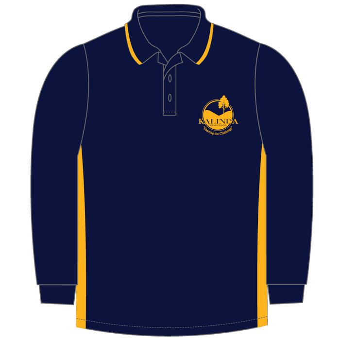 Long Sleeve Panel Polo