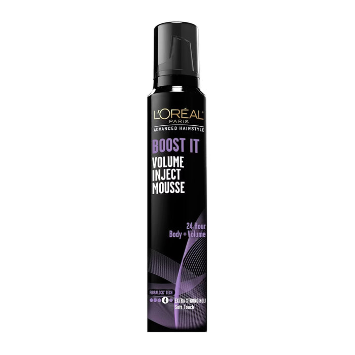 L'Oréal Paris Advanced Hairstyle Boost It Volume Inject Mousse - 8.3 oz - 6 Pack