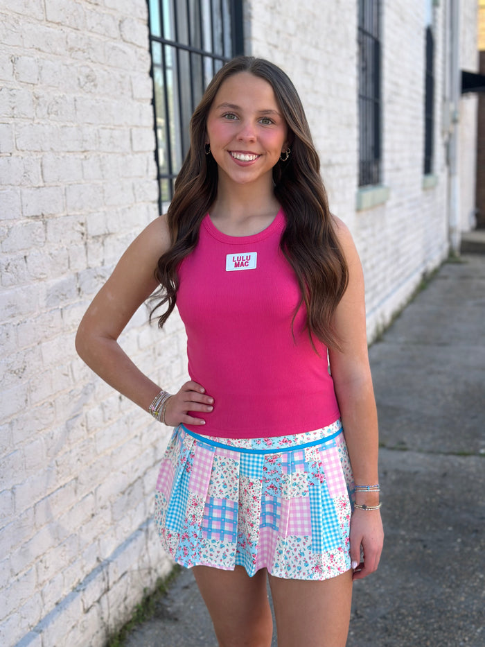Lulu Mac Tank HOT PINK