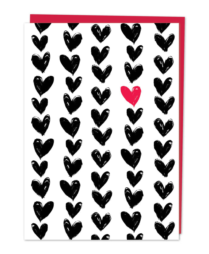 LV11 -"Painted Hearts” Greeting Card.