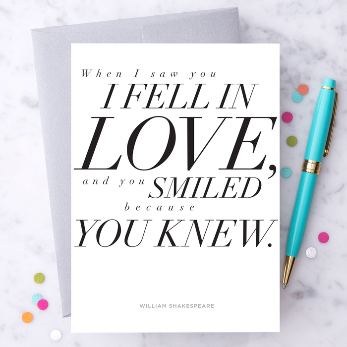 LV19 -  "When I Saw You I Fell In Love" Shakespeare