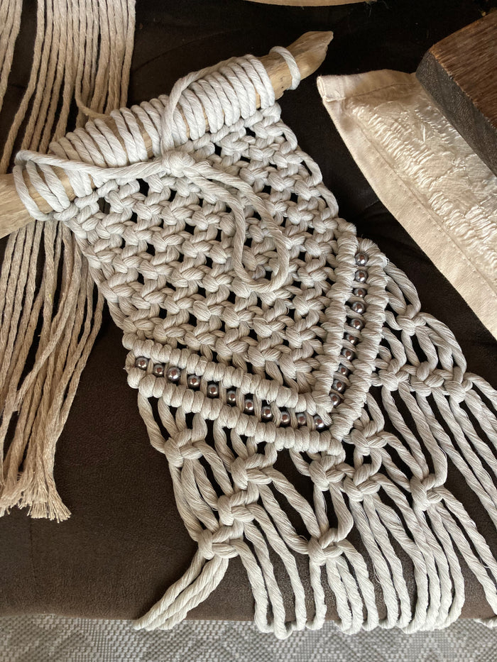 Macramé Wall Hanging - Canadian Hemp - Natural