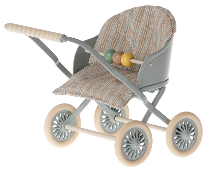 Maileg Baby Stroller in Blue