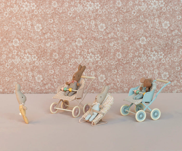 Maileg Baby Stroller in Blue