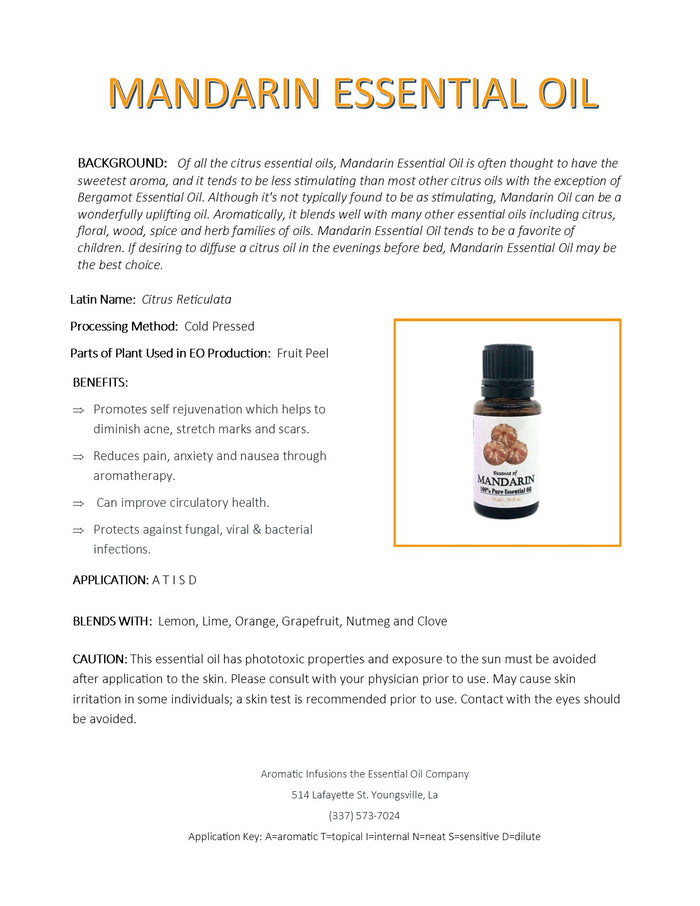 Mandarin Essential Oil 15ml