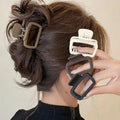 Matte Square Hair Claw Clip 1 Pcs - DIOEX
