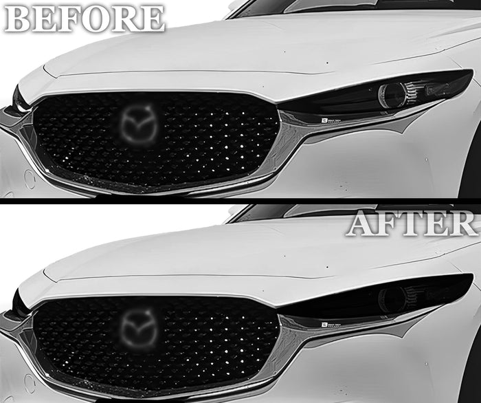 Full Headlight Taillight Precut Smoked PPF Tint Kit Film Overlay Fits Mazda Cx - 30 2020 - 2025 - Bogar Tech Designs