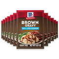 McCormick Brown Gravy Mix, 30% Less Sodium - 12 Pack
