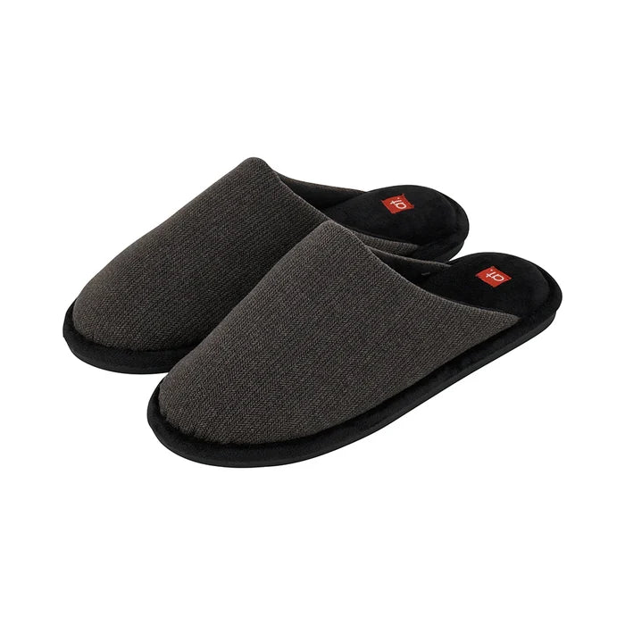 Mens Slippers - Cosy Sherpa - Charcoal