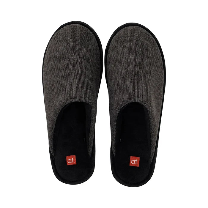 Mens Slippers - Cosy Sherpa - Charcoal