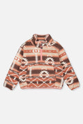 Mid-Season Plush Pullover Jacket Aztec Pink-0