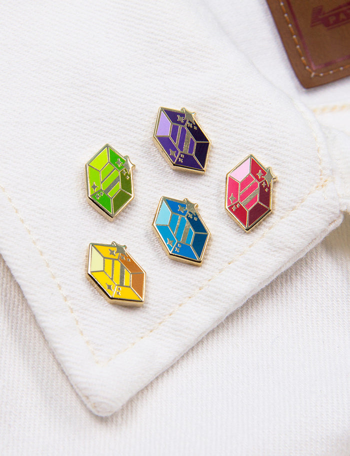 Mini Gem enamel Pins