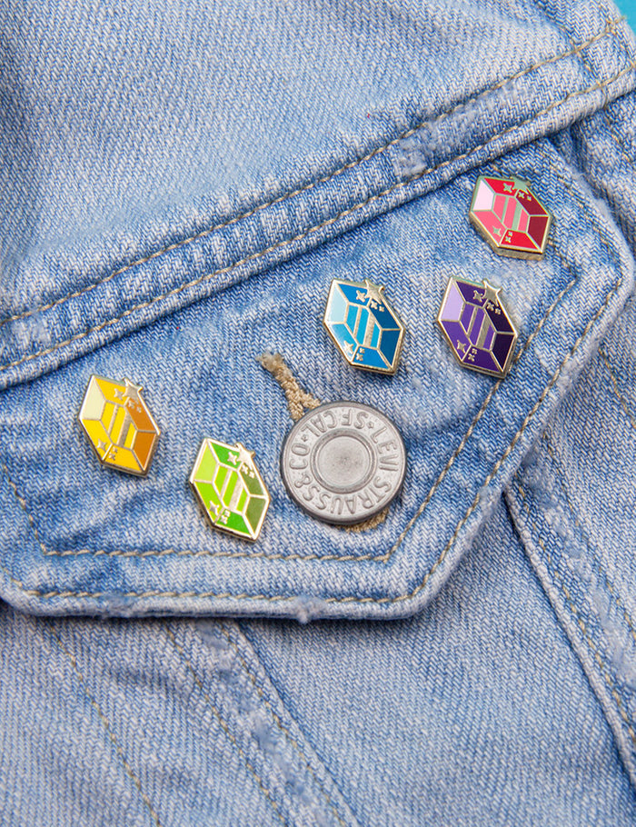 Mini Gem enamel Pins