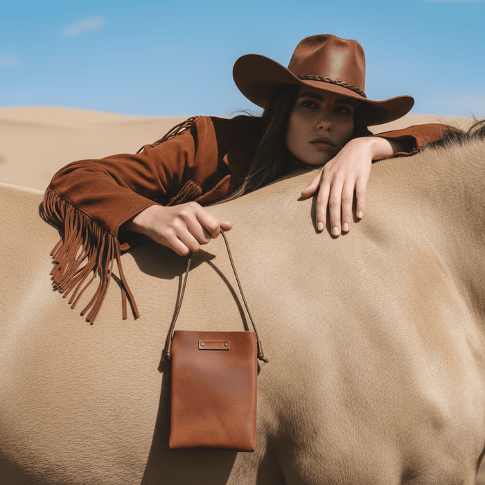 Leather Crossbody Bag | Ready to Go Mini Crossbody: Tan - Olita Gifts & Goods