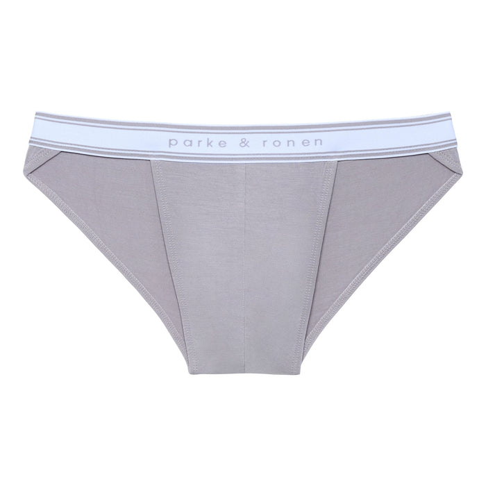 Mist Grey Retro Sport Brief - Parke & Ronen