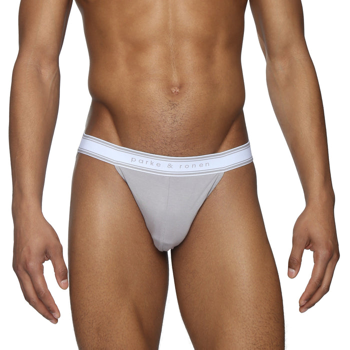 Mist Grey Retro Sport Brief - Parke & Ronen