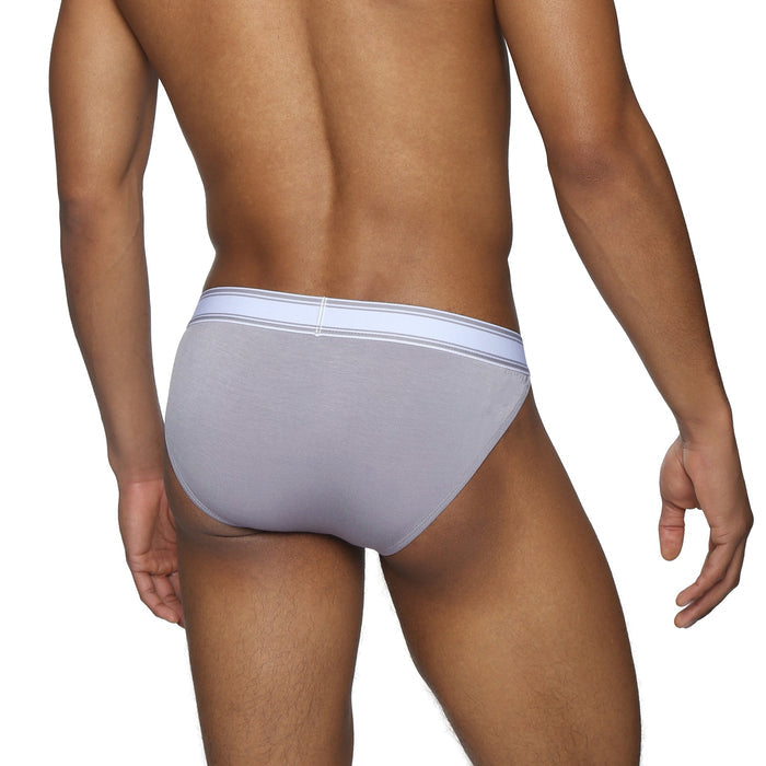 Mist Grey Retro Sport Brief - Parke & Ronen