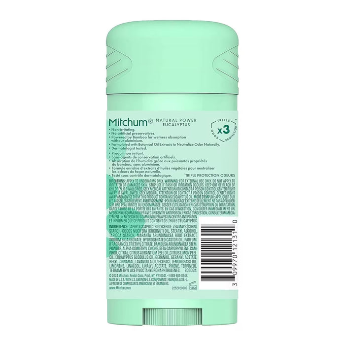 Mitchum Women Natural Power Powder Deodorant - 2.7 oz - 24 Pack
